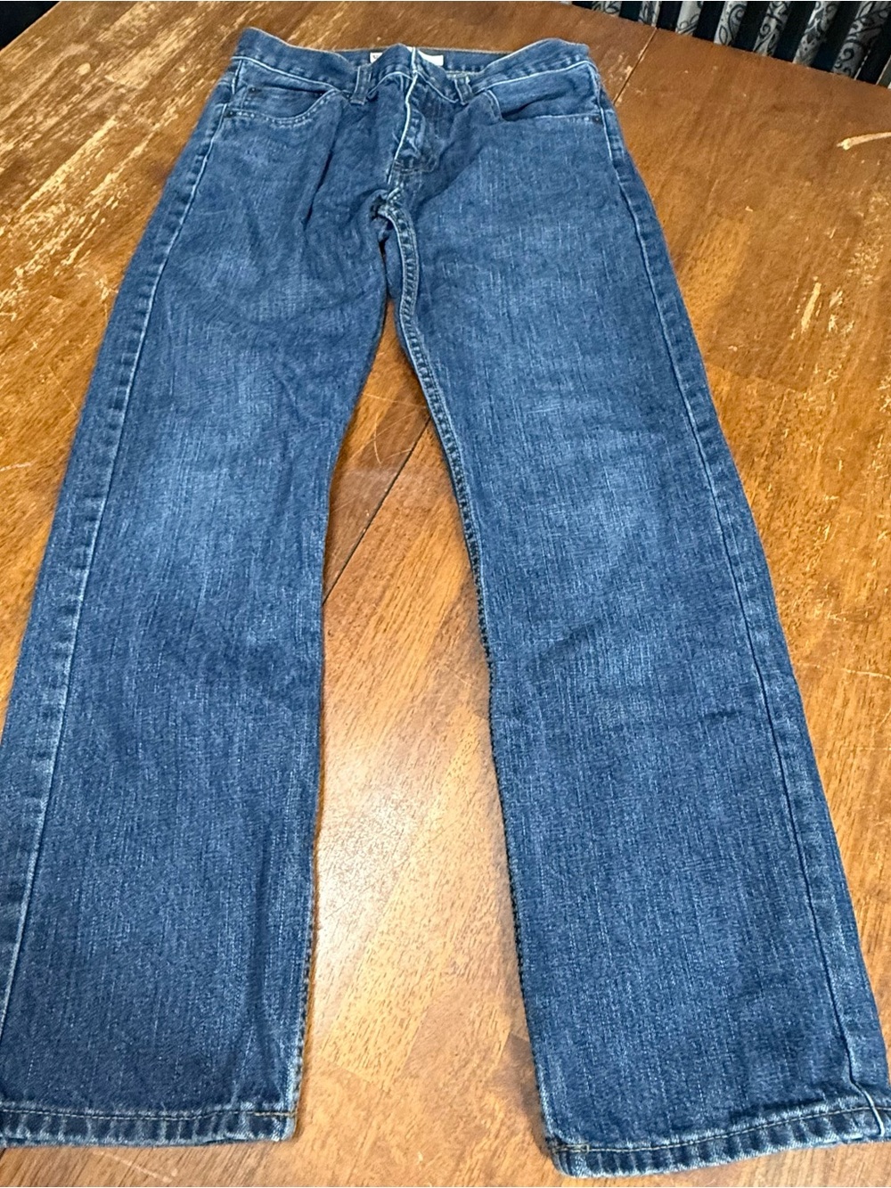 Levi’s 505 Boys Jeans Size 18 Regular W29 L29 Straight Leg Dark Wash Denim
